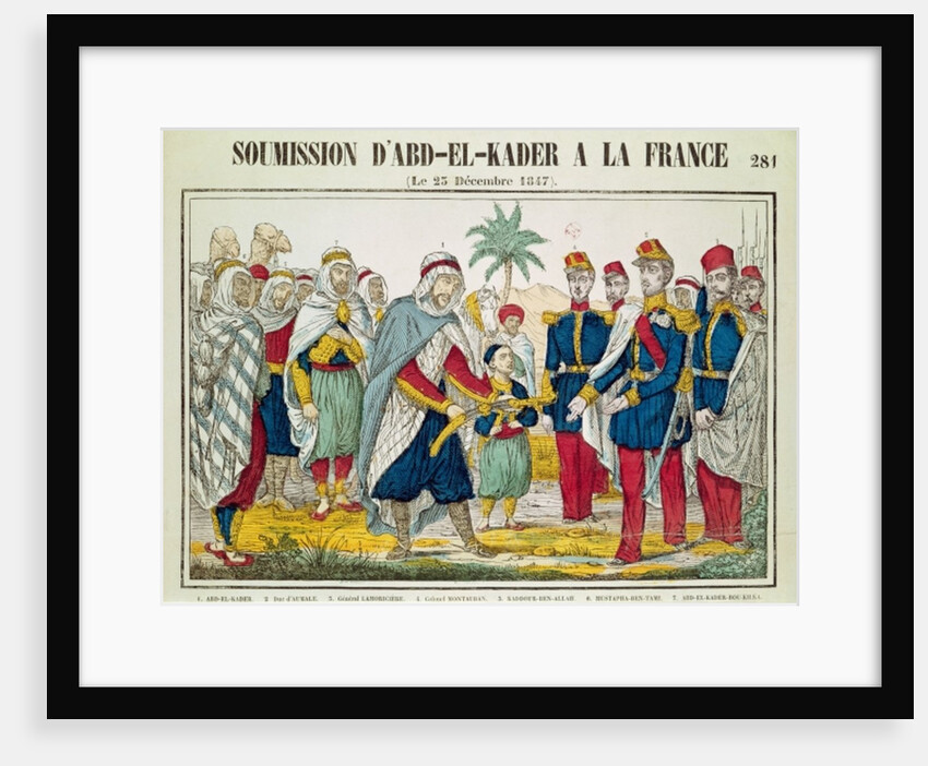Submission of Abd el-Kader to Henri d'Orleans Duke of Aumale, 23rd December 1847 by French School