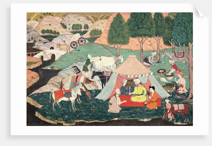 Encampment of a Prince by Turkish School