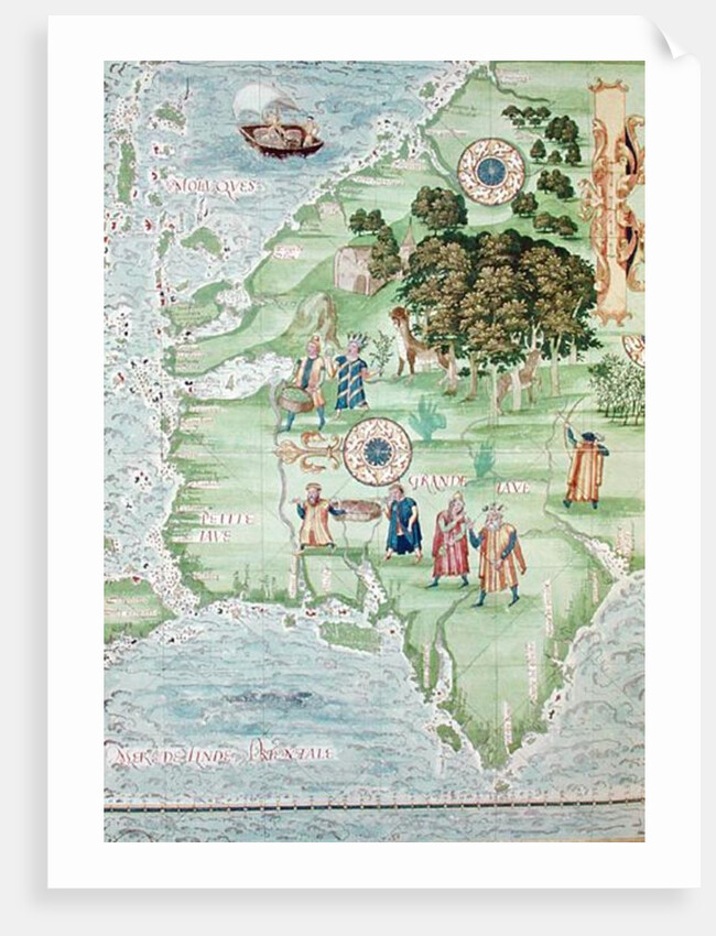 Fol.32v The Spice Trade in the Moluccas by Guillaume Le Testu