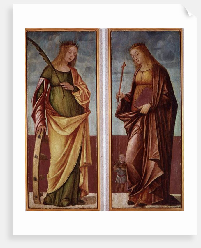 St. Catherine of Alexandria and St. Paraceve or Veneranda by Vittore Carpaccio