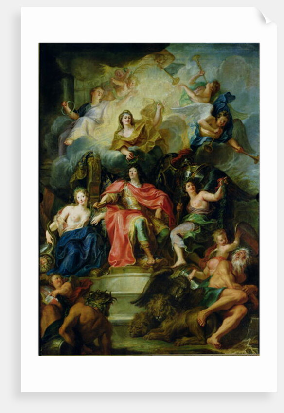 Louis XIV Crowned by Glory, c.1686 by Antoine Coypel