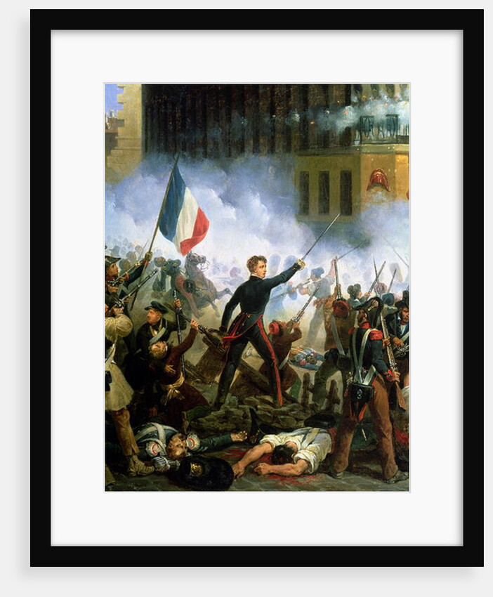 Battle in the Rue de Rohan, 28th July 1830, 1831 by Hippolyte Lecomte