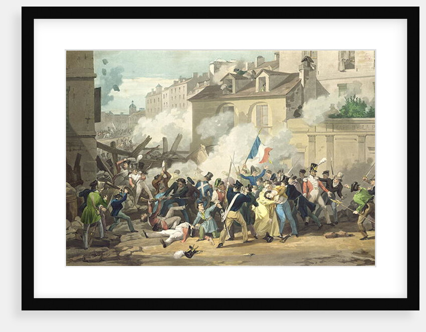 Defence of a Barricade, 29th July 1830 by French School