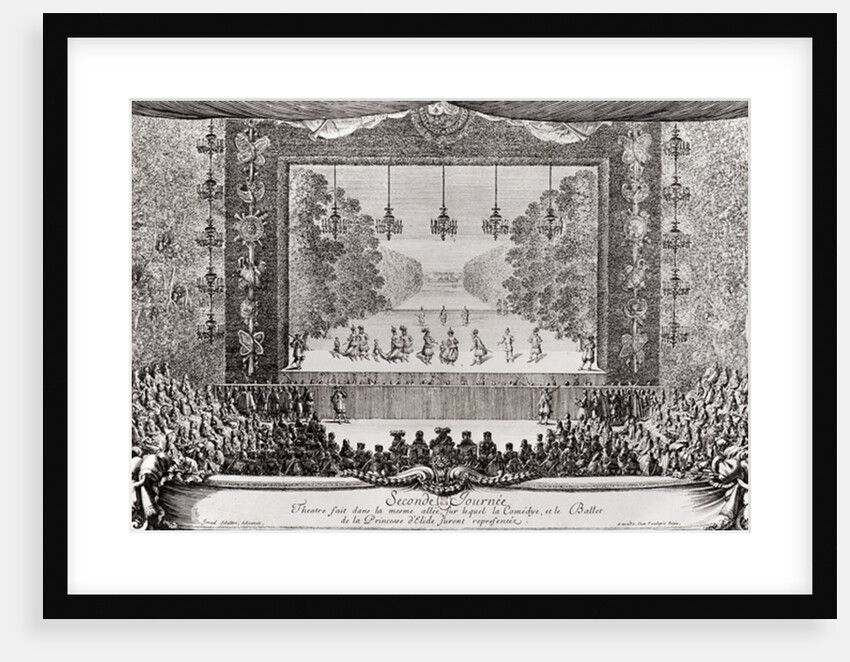 Ed 45a fol.138 Performance of 'La Princesse Elide', second day of 'Les Plaisirs de l'Ile Enchantee', 8th May 1664 by Israel the Younger Silvestre