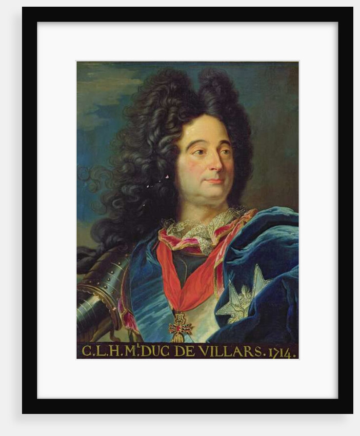 Portrait of Louis-Claude-Hector Duke of Villars, 1714 by Hyacinthe Rigaud