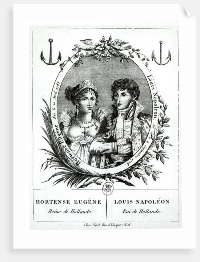 Hortense de Beauharnais and Louis-Napoleon Bonaparte by French School