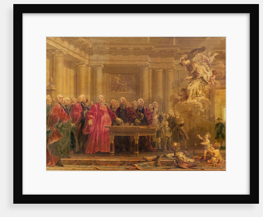 The Magistrates of Paris Receiving News of the Peace, 21st June 1763 by Noel Halle
