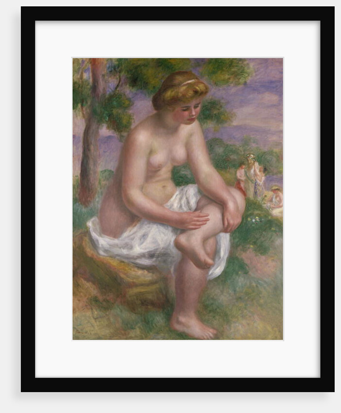 Seated Bather in a Landscape or, Eurydice, 1895-1900 by Pierre Auguste Renoir