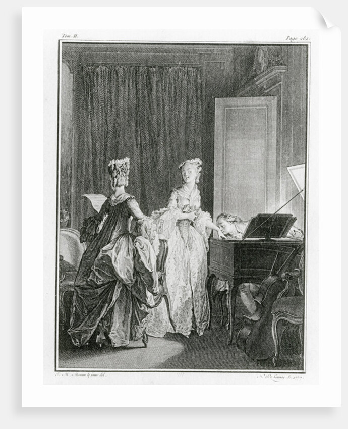 The Harpsichord by Jean Michel the Younger Moreau