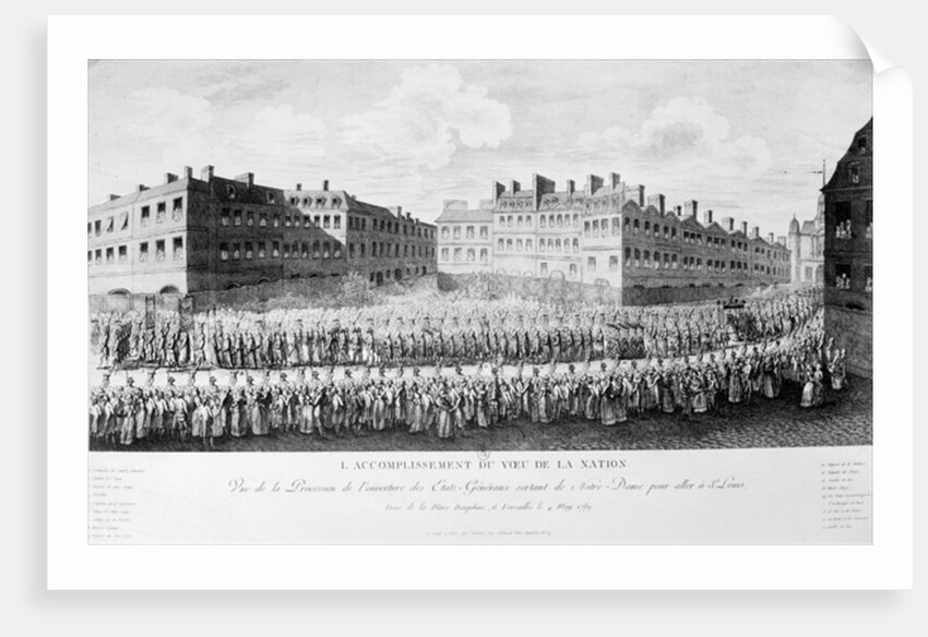 Procession of the Opening of the Estates General by French School