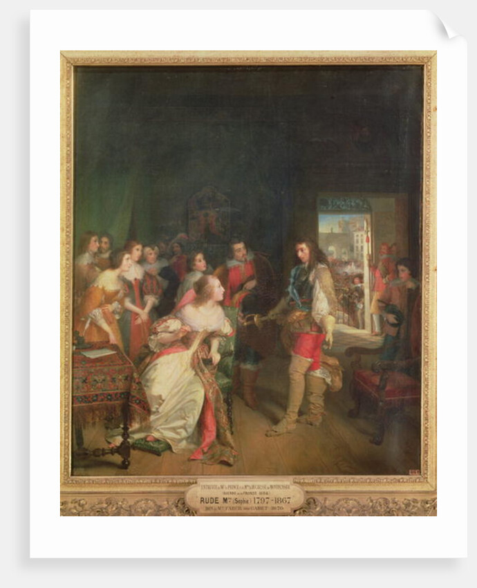 Meeting Between Louis II de Bourbon and Anne-Marie-Louise d'Orleans Duchess of Montpensier in 1652 by Sophie Rude