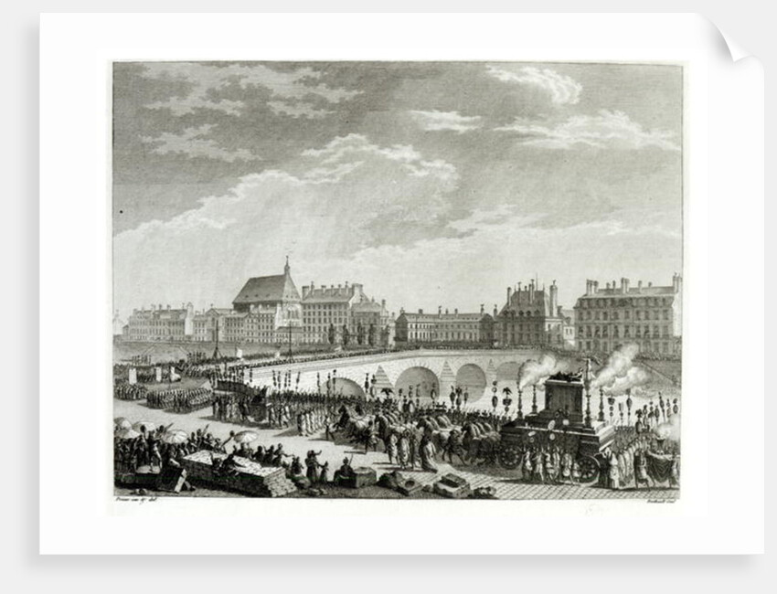 The Triumph of Voltaire, 11th July 1791 by Jean Louis II Prieur