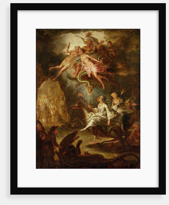 The Arrival at the Sabbath and the Homage to the Devil by Antoine Francois Saint-Aubert