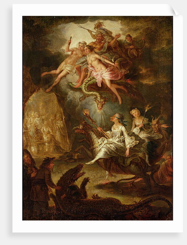 The Arrival at the Sabbath and the Homage to the Devil by Antoine Francois Saint-Aubert