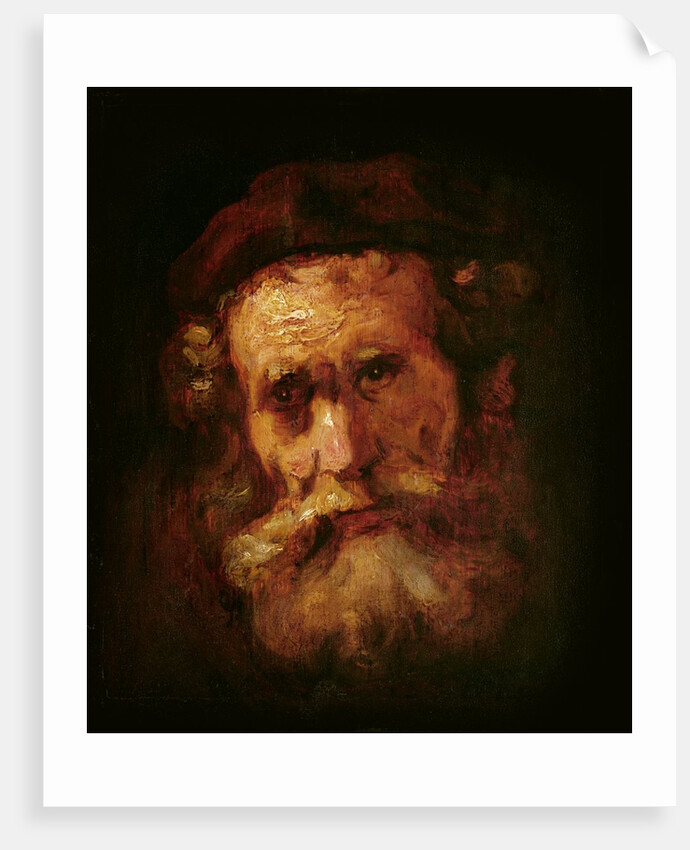 A Rabbi by Rembrandt Harmensz. van Rijn
