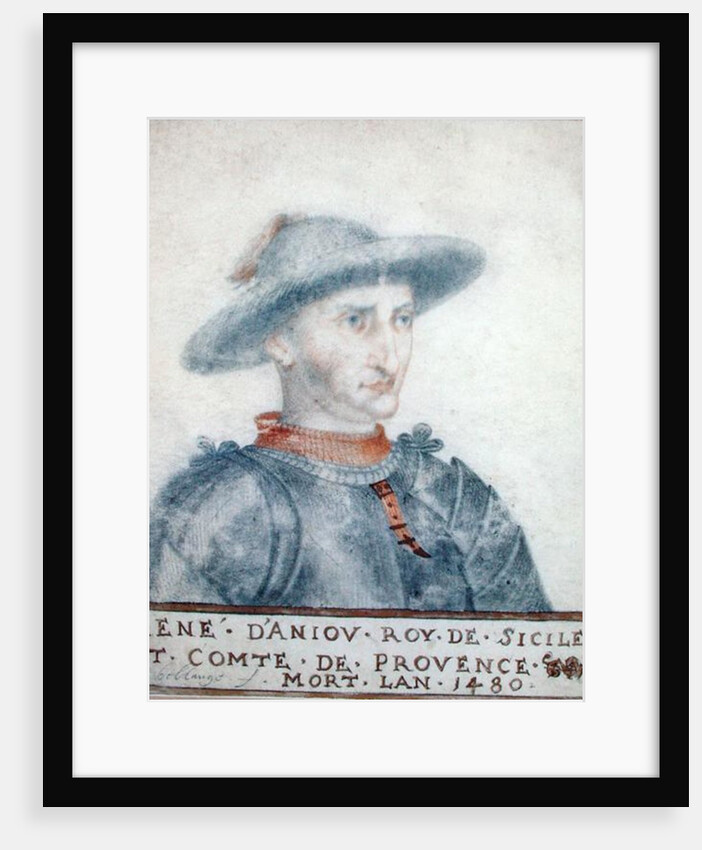 Portrait of Rene I Duke of Anjou by Thierry Bellange