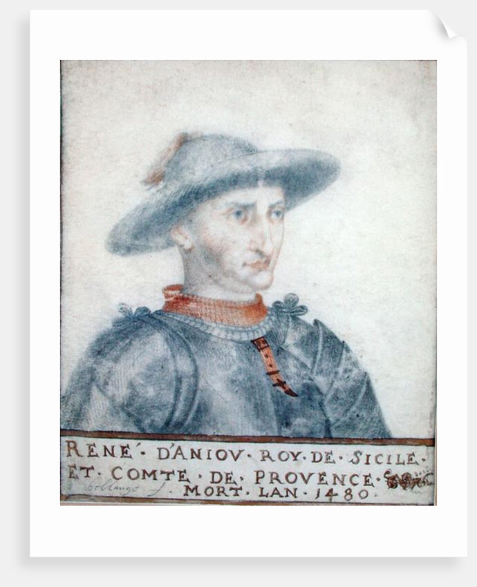Portrait of Rene I Duke of Anjou by Thierry Bellange