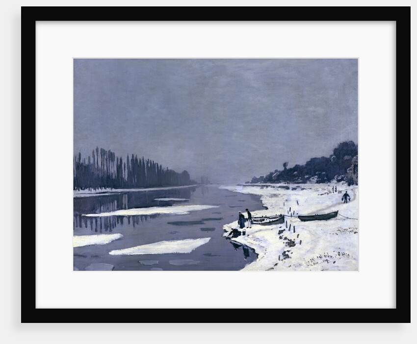 Ice Floes on the Seine at Bougival, c.1867 by Claude Monet