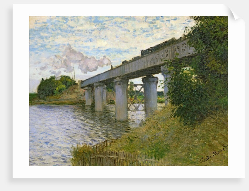 The Railway Bridge at Argenteuil by Claude Monet