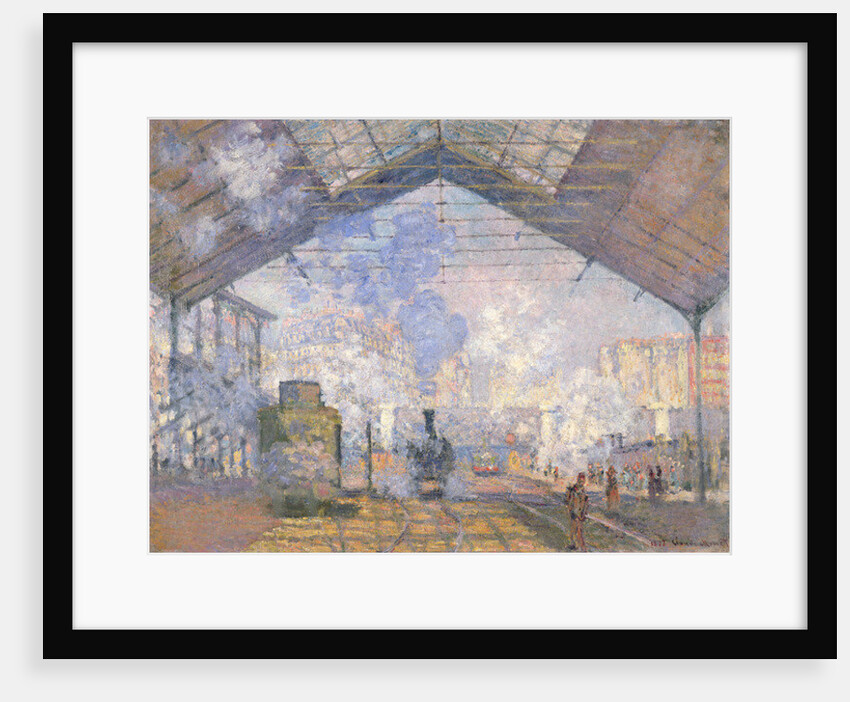 The Gare St. Lazare by Claude Monet