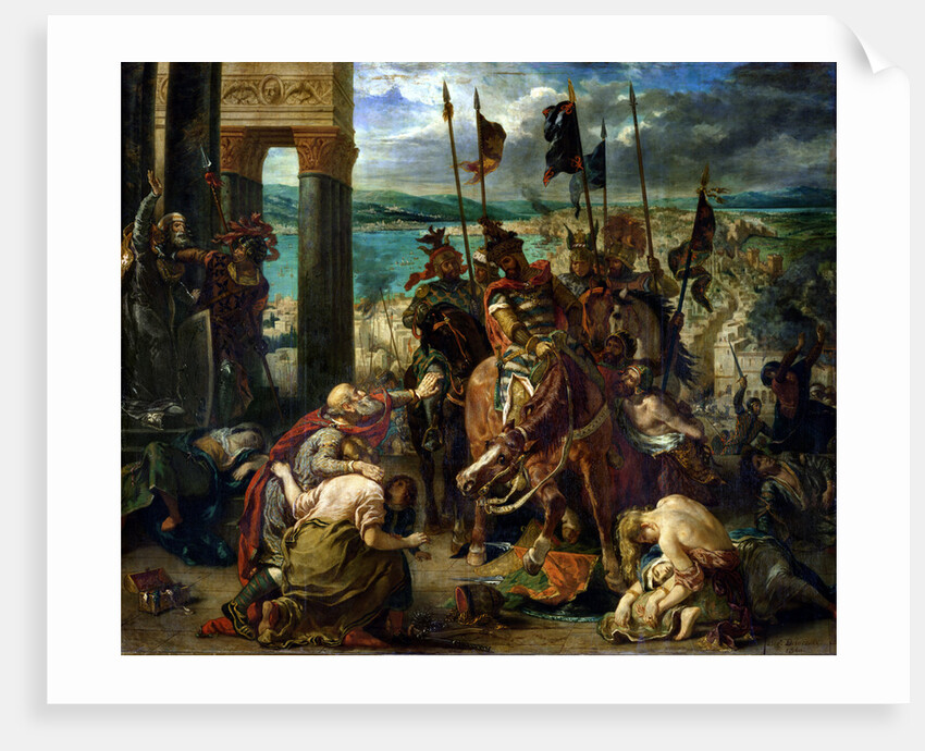 Entry of the Crusaders in Constantinople, 1840 (oil on canvas by Ferdinand Victor Eugene Delacroix
