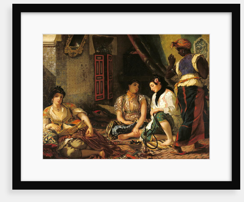 The Women of Algiers in their Apartment, 1834 by Ferdinand Victor Eugene Delacroix