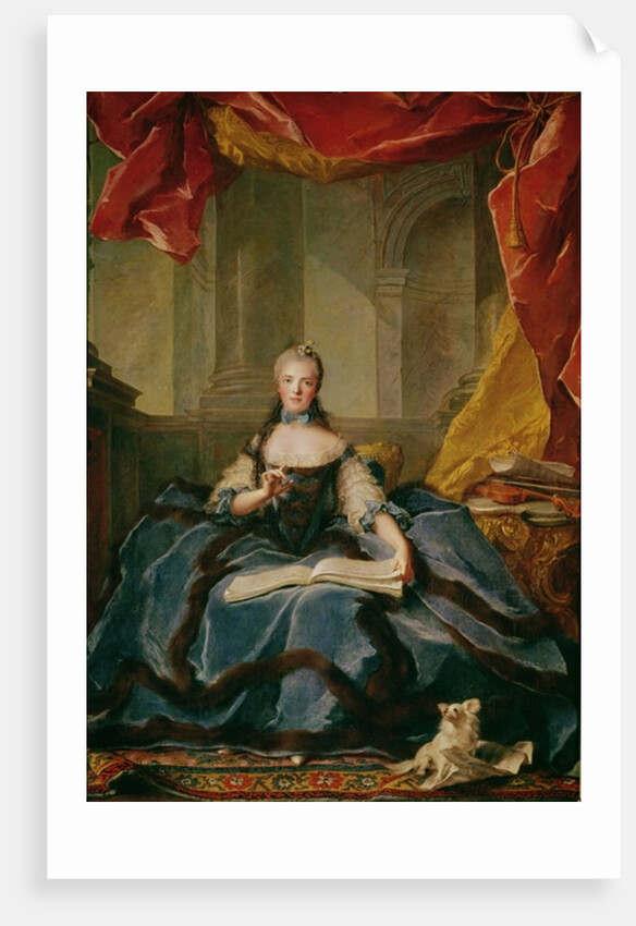 Madame Adelaide de France in Court Dress, 1758 by Jean-Marc Nattier