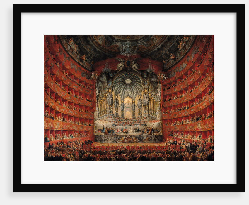 Concert given by Cardinal de La Rochefoucauld at the Argentina Theatre in Rome by Giovanni Paolo Pannini or Panini
