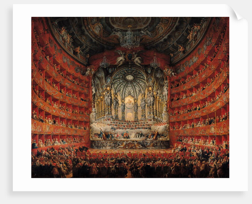 Concert given by Cardinal de La Rochefoucauld at the Argentina Theatre in Rome by Giovanni Paolo Pannini or Panini
