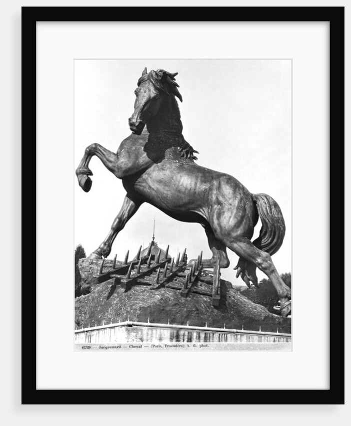 Horse with a harrow, in front of the first Palace of Trocadero constructed for the Universal Exhibition in 1878, 1878 by Pierre Louis Rouillard