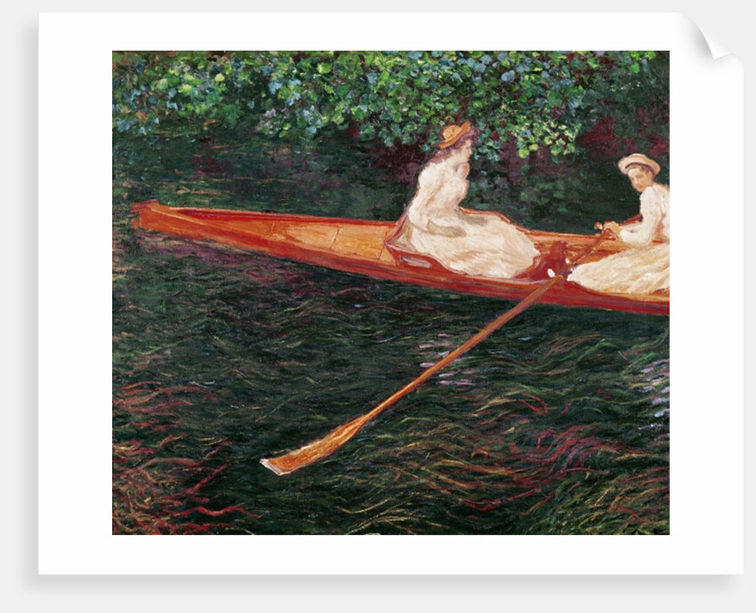 Boating on the river Epte, c.1889-1890 by Claude Monet