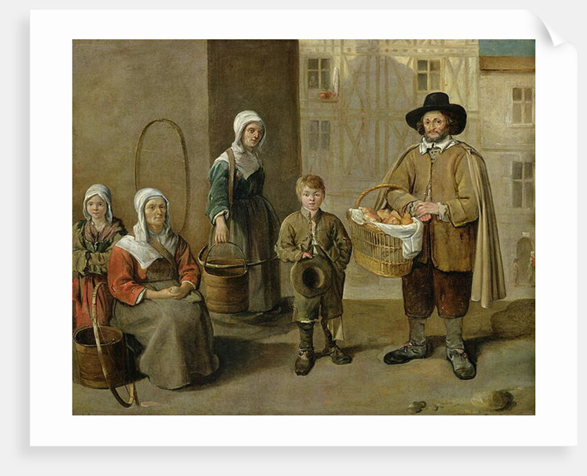 The Bread Seller and Water Carriers by Jean Michelin
