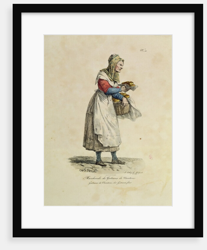 The Nanterre Cake Seller, number 10 from 'The Cries of Paris' series by Antoine Charles Horace Vernet