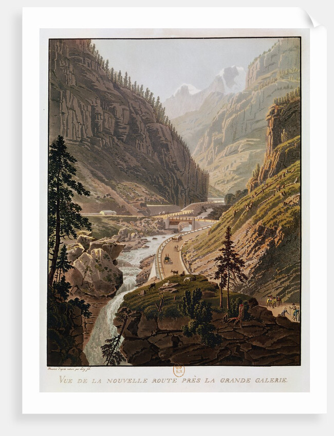 View of the New Simplon Pass, 1811 by Mathias Gabriel Lory