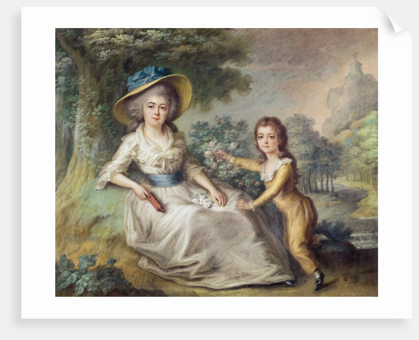 Marie Dupin de Francueil and her Son, Maurice by French School