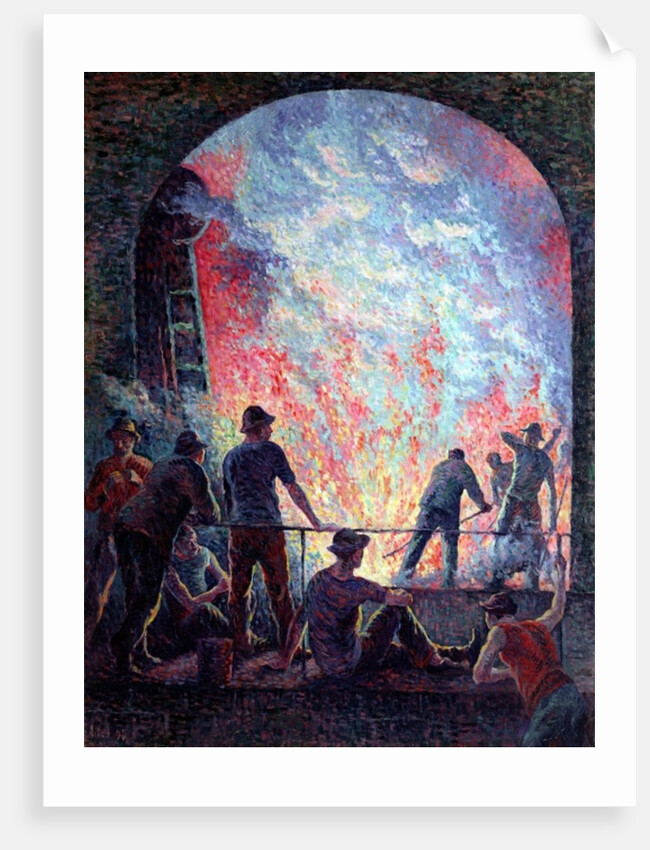The Steel Works, 1895 by Maximilien Luce