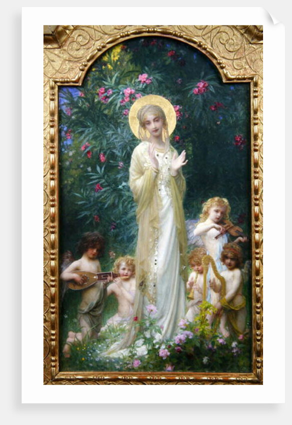 The Virgin in Paradise by Antoine Auguste Ernest Herbert or Hebert