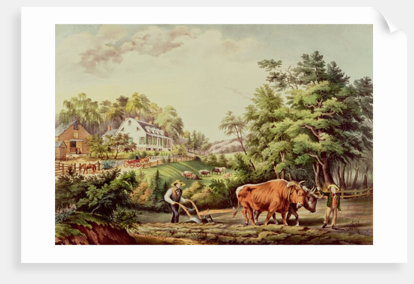 American Farm Scenes, 19th century by Nathaniel Currier