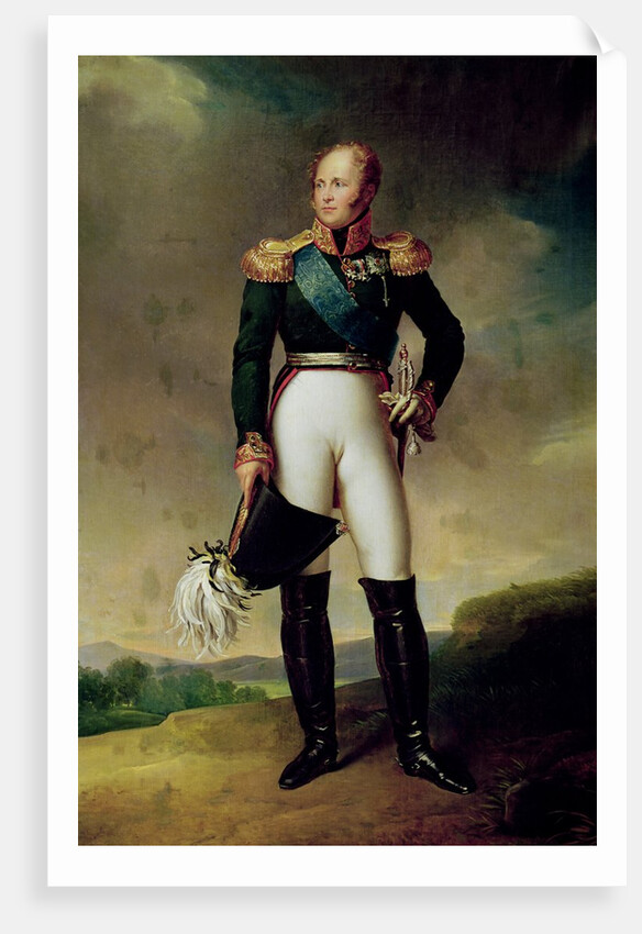Portrait of Alexander I 1814 by Francois Pascal Simon Baron Gerard