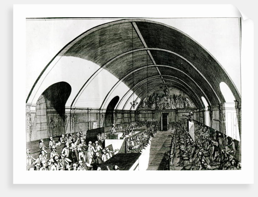 A Meeting of the Jacobin Club, 1791 by Louis Joseph I Masquelier