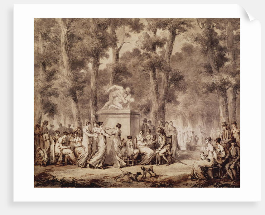 The Jardin des Tuileries in 1808 by Jean Pierre Norblin