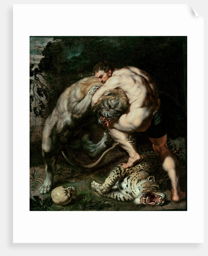 Heracles and the Nemea Lion, 17th century by Peter Paul Rubens