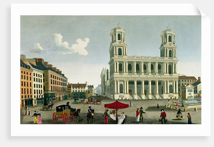 View of the Church of Saint-Sulpice by Henri Courvoisier-Voisin
