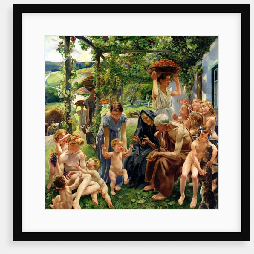 The Evening, right panel from the triptych 'The Golden Age', 1901 by Leon Henri Marie Frederic