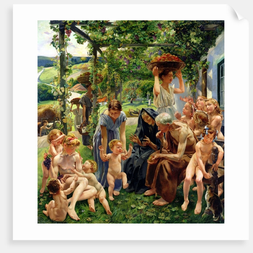 The Evening, right panel from the triptych 'The Golden Age', 1901 by Leon Henri Marie Frederic