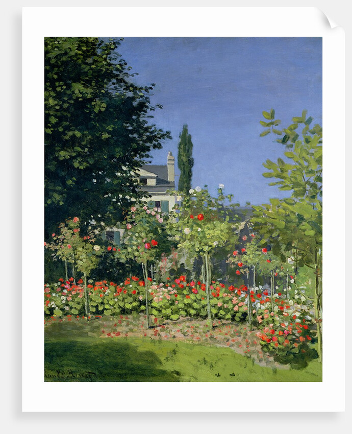 Flowering Garden at Sainte-Adresse, c.1866 by Claude Monet