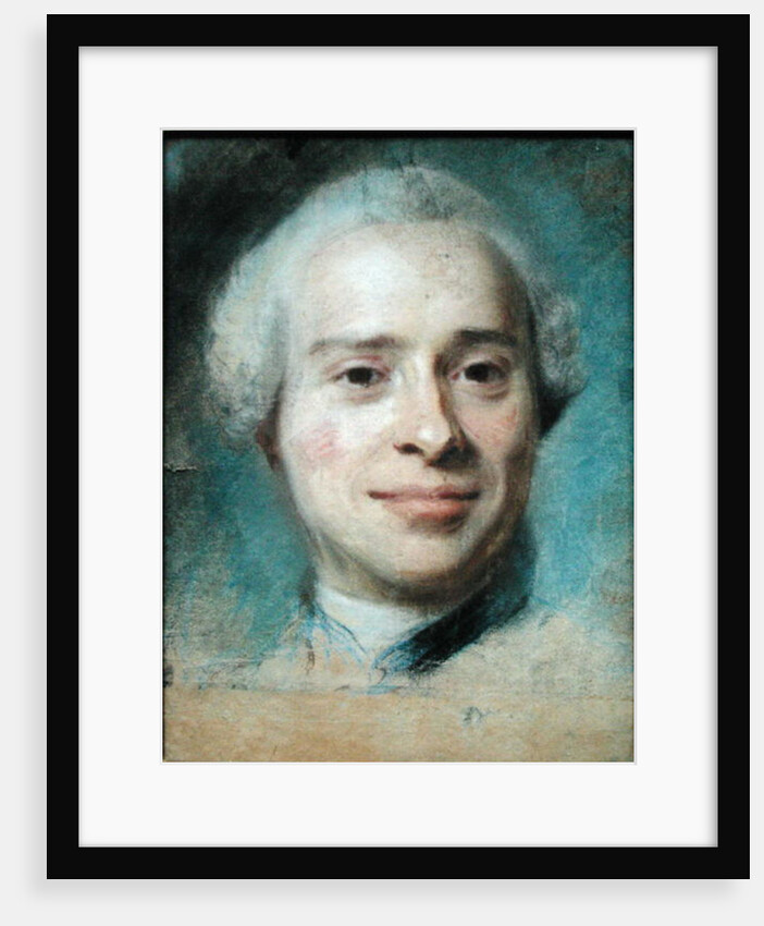 Portrait of Jean Le Rond d'Alembert 1753 by Maurice Quentin de la Tour