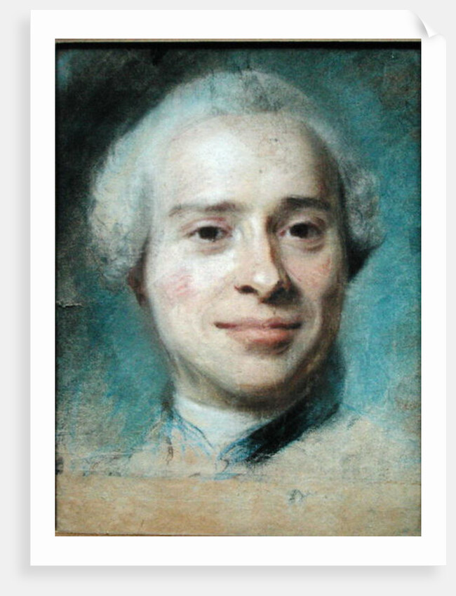 Portrait of Jean Le Rond d'Alembert 1753 by Maurice Quentin de la Tour