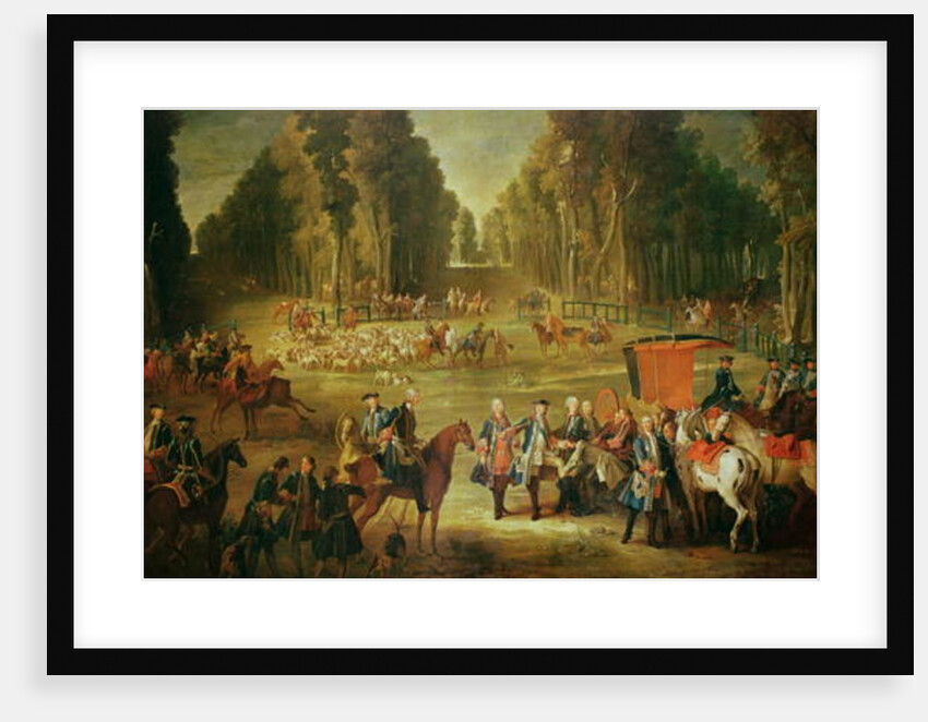 Meeting for the Puits-du-Roi Hunt at Compiegne by Jean-Baptiste Oudry