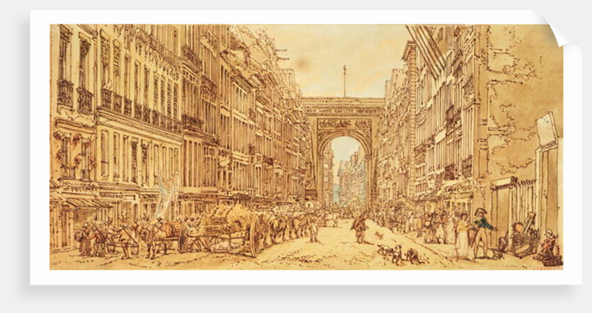 The Faubourg and the Porte Saint-Denis, 1801 by Thomas Girtin